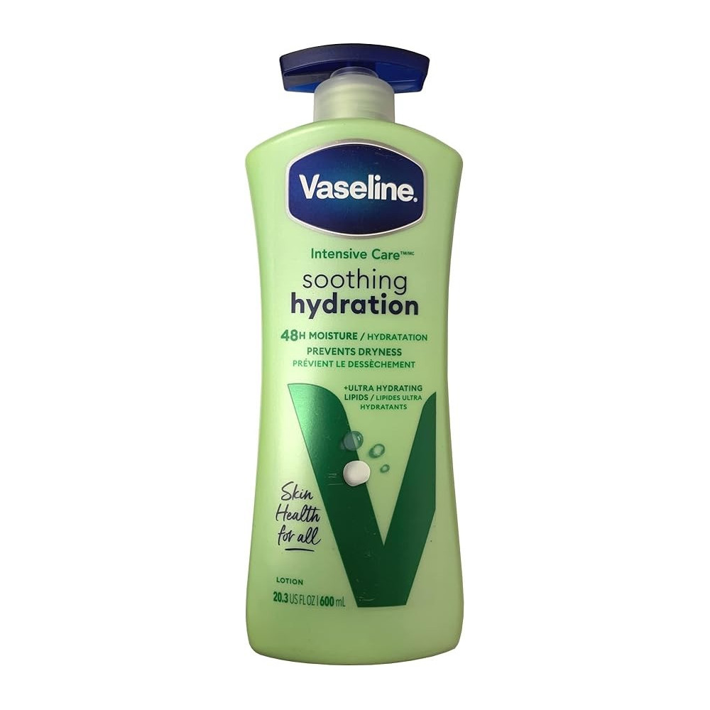 Vaseline Intensive Care Non Greasy Body Lotion With Aloe Soothe For Dry Skin, 600Ml