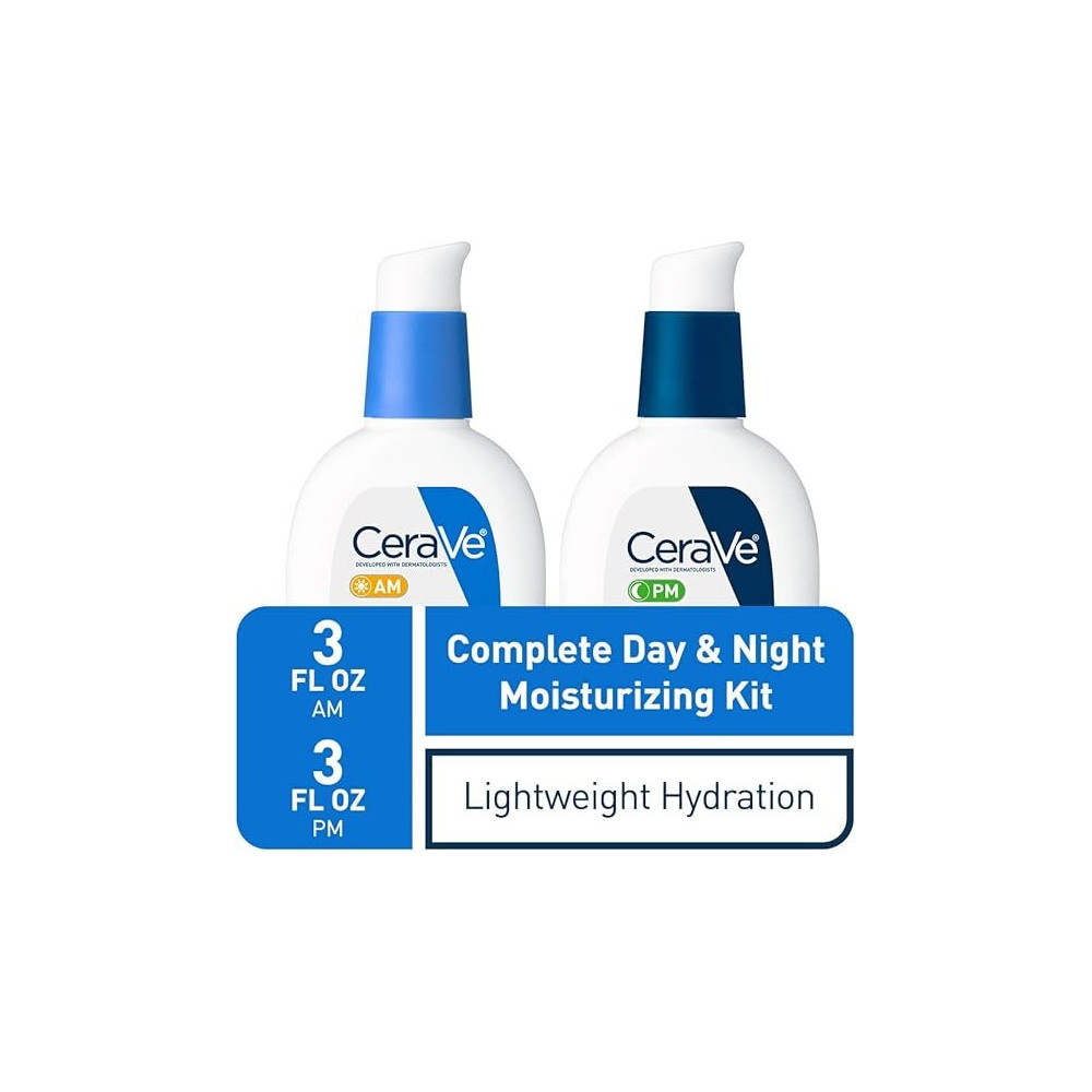 Cerave Facial Moisturizing Lotion 89 Ml (Pack Of 2) Am/Pm Bundle