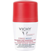 Vichy Stress Resist 72H Roll On Deodorant, 50 Ml, White