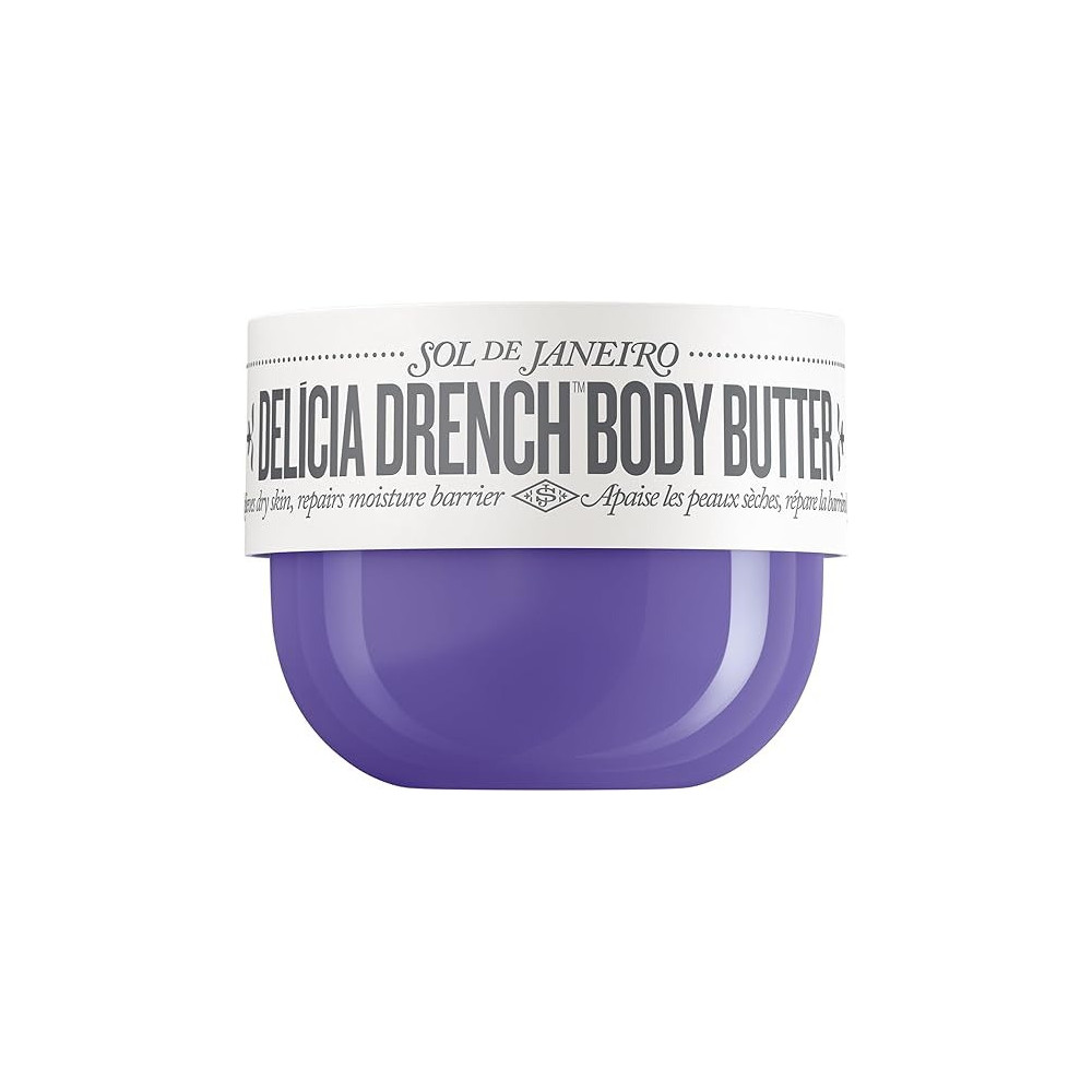 Sol De Janeiro Delícia Drench Body Butter For Intense Moisture And Skin Barrier Repair, 240 Ml