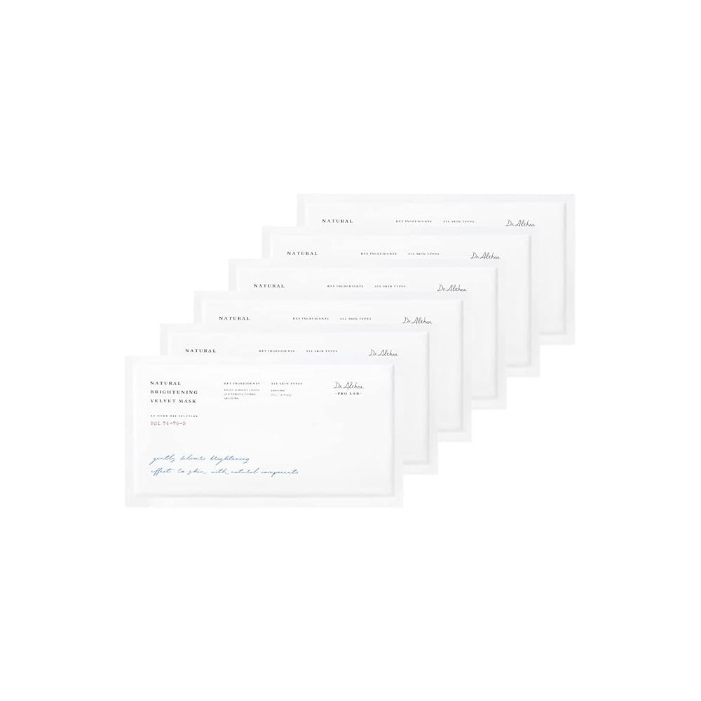 Dr.Althea Natural Brightening Velvet Mask, 6 Pack