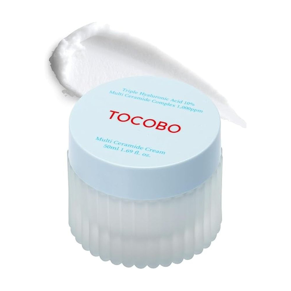 Tocobo Multi Ceramide Cream, 50Ml, Moisture Cream, Ceramide Moisturizer, Korean Skin Care, Natural Ingredients, Sensitive Skin, Cruelty Free, Korean Vegan Cream