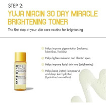 Some By Mi Yuja Niacin Anti-Blemish Starter Kit, Set Of 4 Travel Kit, Includes Toner 30Ml + Serum 10Ml + Gel Cream 30G + Sleeping Mask 20G, For Natural Brightning Of Skin