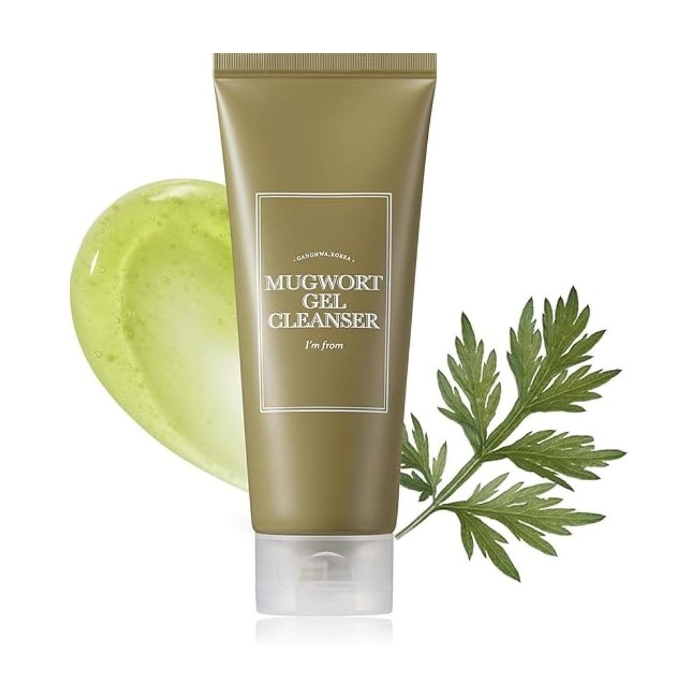 I'M From Mugwort Gel Cleanser 150 Ml, Mugwort Extract 60Percentage, Korean Cleanser, Natural, Herbal, Calming, Soothing, Micro Cleansing