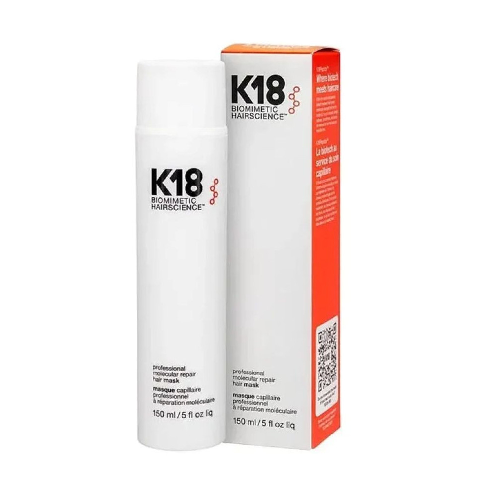 K18 Leave-In Molecular Hair Mask Original Repair Molecular Hair Damaged Dry Frizzy Treatment Moisturize, 150Ml