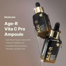 Medicube Age-R Vita C Pro Ampoule-Vitamin C Serum For Pigmentation, Uneven Skin Tone, And Hydration - Boost Absorption And Radiance By Up To 780Percentage With Age-R Booster Pro, 20Ml