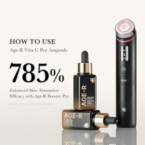 Medicube Age-R Vita C Pro Ampoule-Vitamin C Serum For Pigmentation, Uneven Skin Tone, And Hydration - Boost Absorption And Radiance By Up To 780Percentage With Age-R Booster Pro, 20Ml