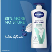 Vaseline Intensive Care Sensitive Skin Relief Body Lotion With Colloidal Oatmeal, 600 Ml