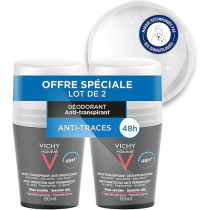 Vichy Homme 48Hr Anti-Transpirant Deodorant, 50 Ml x 2