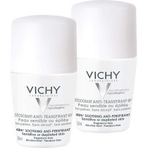 Vichy Deo Roll-On Sensitive Anti-Transpirant 48H Double Pour 2 x 50 Ml