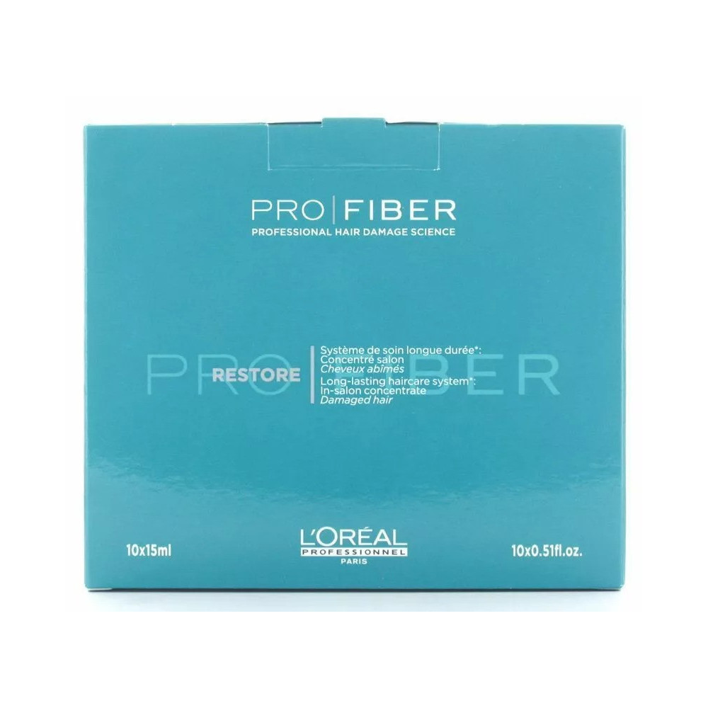 Loreal Professionnel Pro Fiber Restore In Salon Concentrate, 10 X 15Ml