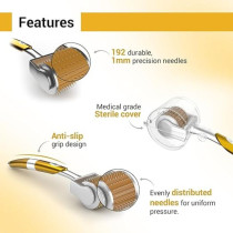 Sotrue Professional Derma Roller For Hair Growth 1 Mm With 192 Stainless Steel Needles, Repairs Damaged Hair, Activates Hair Follicles, For Hair Fall And Hair Thickening, Reduces Acne Scars
