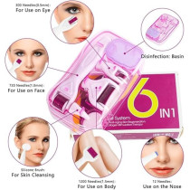 Lophe 6 In 1 Derma Roller Kit, Professional Microneedling Titanium Roller With Disassemble Working Heads