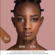 Huda Beauty Luminous Matte Foundation, #Fauxfilter, Full Coverage, Long Lasting, Waterproof, 510R Cocoa, 35Ml