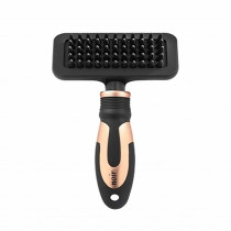 Ebi Noir Massage Brush With Rubber Pins For Pets, 19.5 X 10 X 3Cm