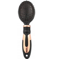 Ebi 22 X 6Cm Noir Soft Pin Brush With Soft Caps For Dog And Cats