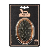 Ebi Noir Ergonomic Slicker Brush For Dogs And Cats, 11 X 7 X 9.5Cm