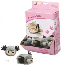 Ebi 1 Pc Cat Play Shaking Owl Toy For Cats, Grey