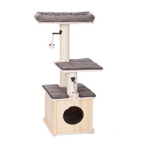 Ebi Comfort Oslo Cat Tree, Grey, 48 X 38 X 109Cm