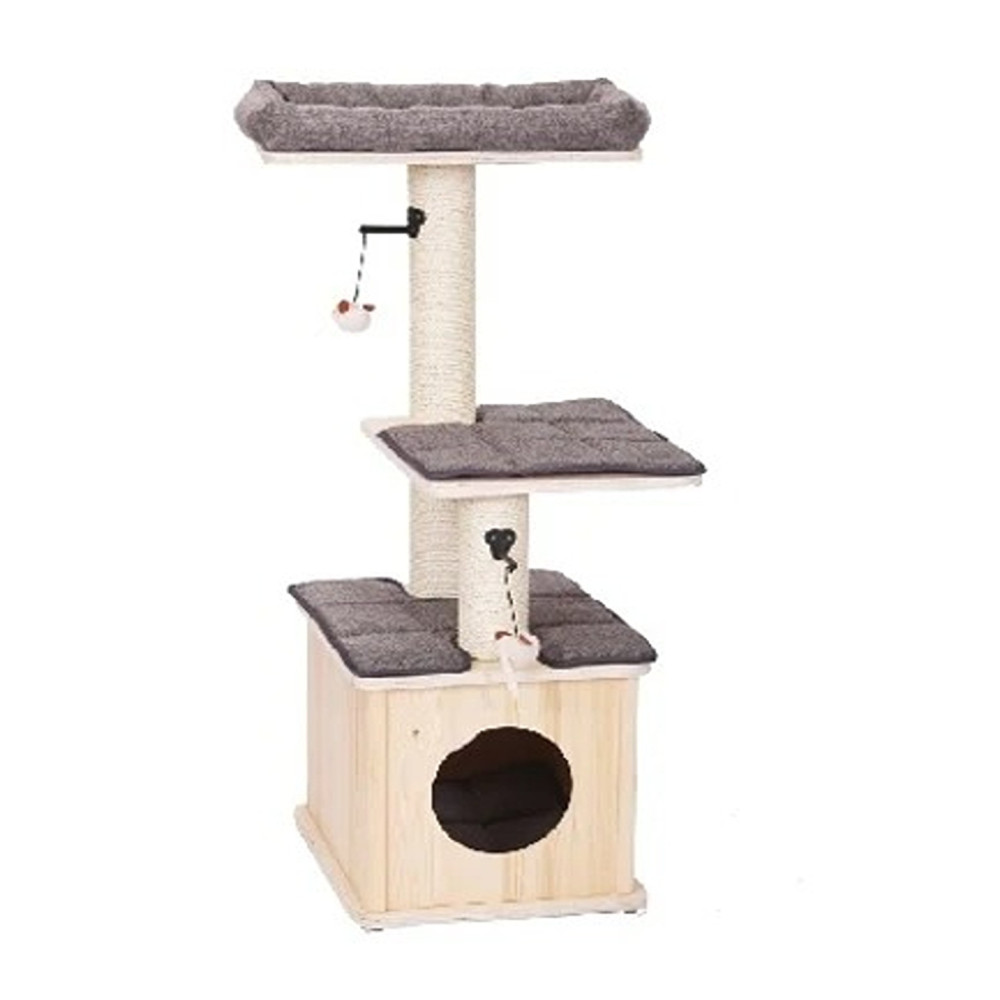 Ebi Comfort Oslo Cat Tree, Grey, 48 X 38 X 109Cm
