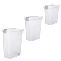 Trixie 40L Feeding Barrel For Storing Pet Food, White