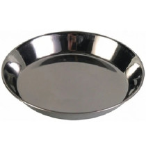 Trixie 200ml Basic Stainless Steel Plate For Cats, Grey