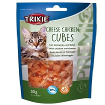Trixie 50g Premio Cheese Chicken Cubes Cat Treats
