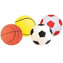 Trixie 6cm Floatable Foam Rubber Toy Balls Assorted Colors For Dogs, Assorted