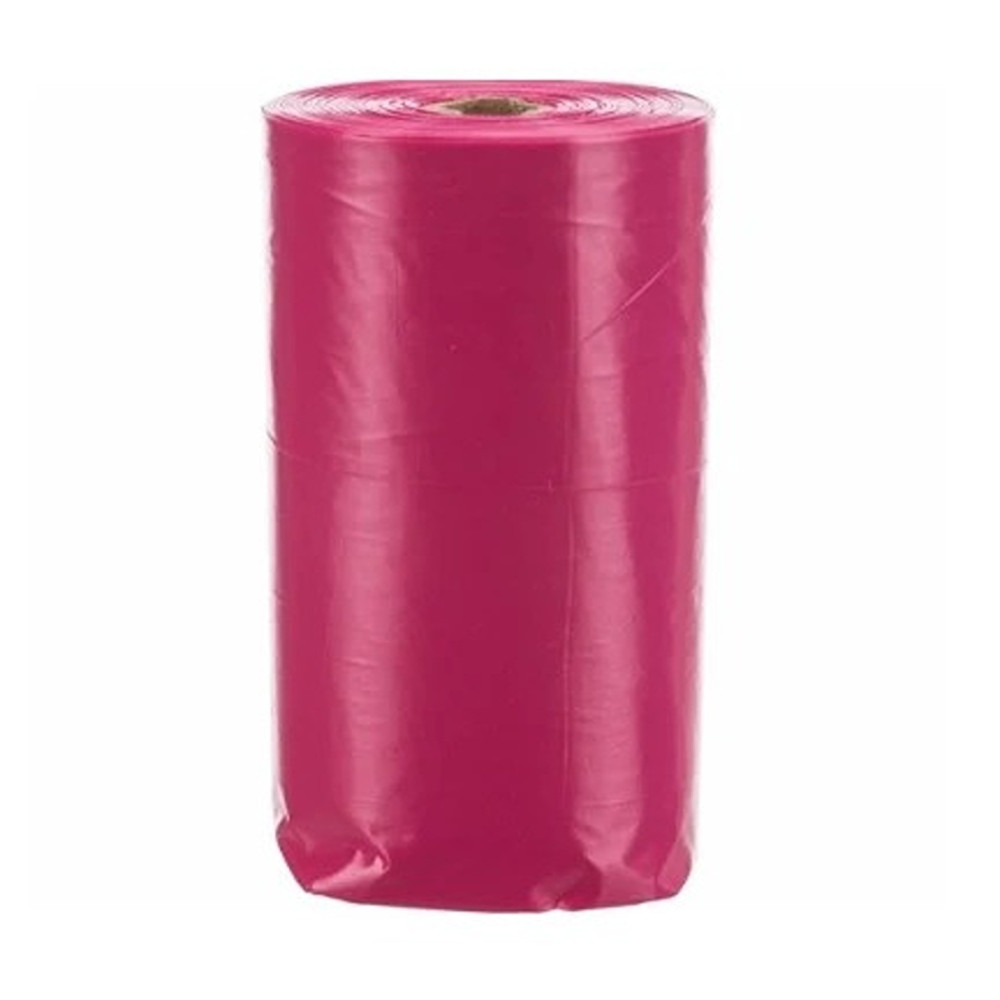 Trixie 4 Rolls of 10 Dog Poop Bags with Rose Scent 4 x 10 pcs, Pink