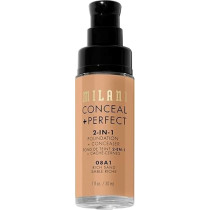 Milani Conceal Plus Perfect 2-In-1 Foundation Plus Concealer, 08A1 Rich Sand, 30 Ml