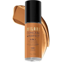 Milani Conceal Perfect 2-In-1 Foundation Plus Concealer, 10A Caramel, 30 Ml