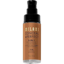 Milani Conceal Perfect 2-In-1 Foundation Concealer, 11A Nutmeg, 30 Ml