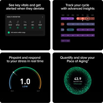 WHOOP Peak 12Month Membership 5.0 Health and Fitness Wearable 24X7 Activity and Sleep Tracker with Heart Rate, HRV, Stress Monitor, Personalized Coaching, Healthspan 14 Plus Days Battery Life