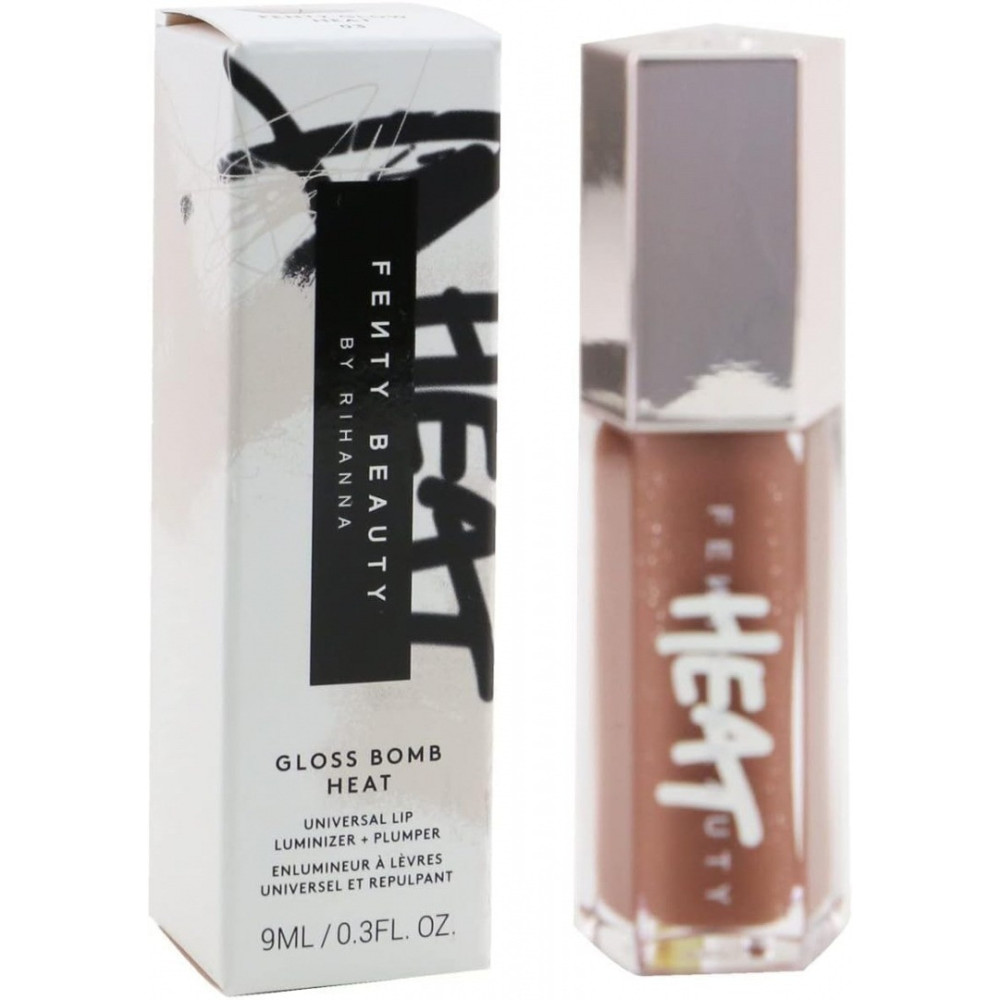 Fenty Beauty By Rihanna Gloss Bomb Heat Universal Lip Luminizer + Plumper - 03 Fenty Glow Heat, Sheer Rose Nude, 9 Ml
