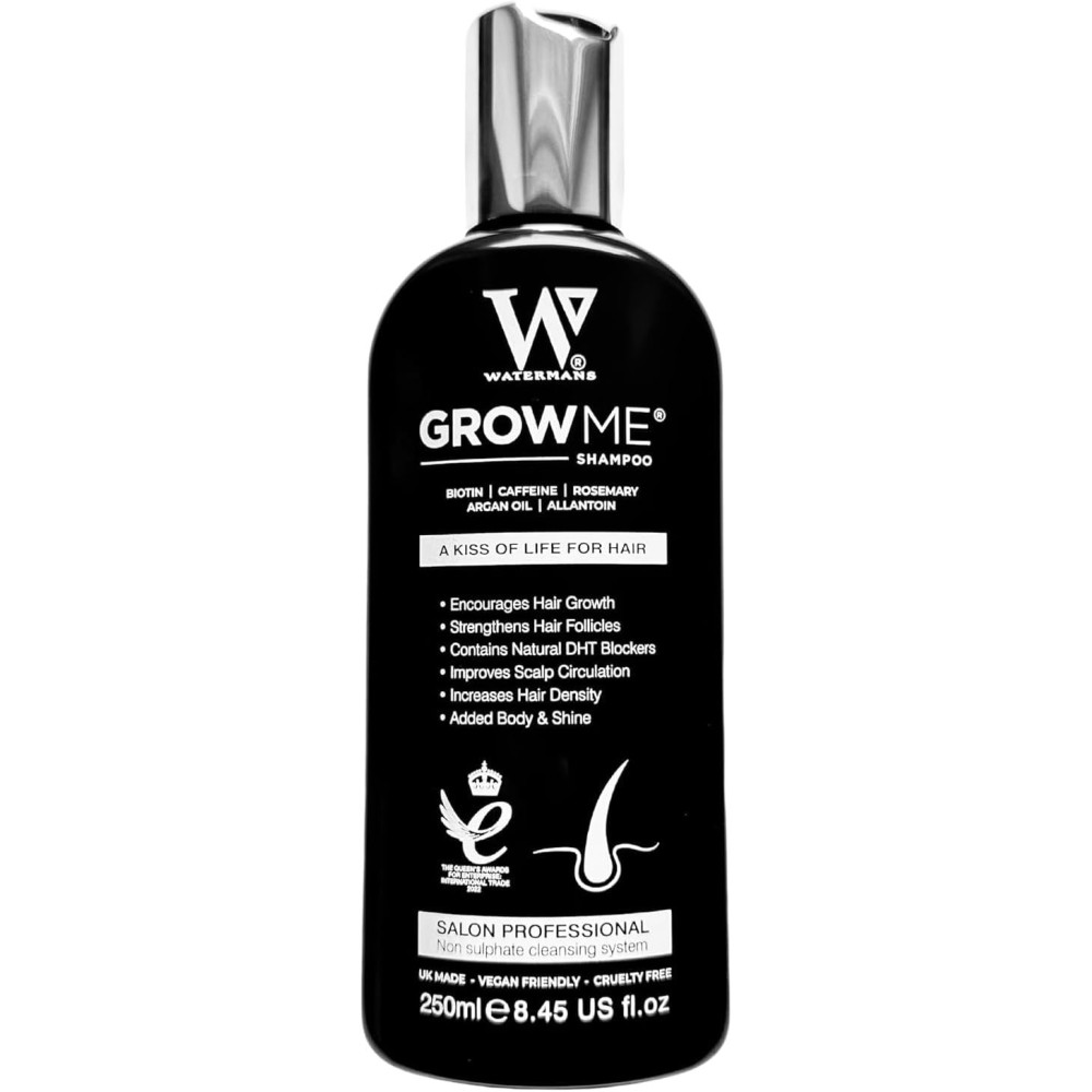 Watermans Grow Me Hair Care Shampoo For Unisex, 250 Ml
