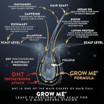Watermans Grow Me Hair Care Shampoo For Unisex, 250 Ml
