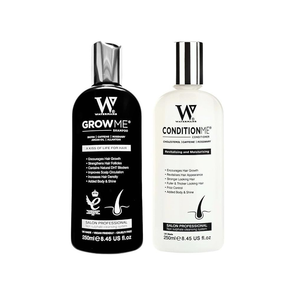 Watermans Hair Growth Shampoo And Conditioner, 2 x 250 Ml Each