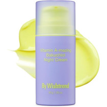 By Wishtrend Vitamin A-Mazing Bakuchiol Night Cream, Retinal Moisturizer To Start Well-Aging, Retinol, Night Treatment For Fine Line, Saggy, Dry Skin For Sensitive Skin, 30G