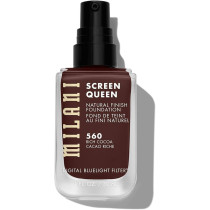 Milani Screen Queen Liquid Foundation Makeup - Cruelty Free Foundation With Digital Bluelight Filter Technology (560 Rich Cocoa)