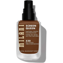 Milani Screen Queen Liquid Foundation Makeup - Cruelty Free Foundation With Digital Bluelight Filter Technology (520 Rich Sienna)