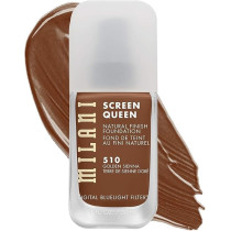 Milani Screen Queen Liquid Foundation Makeup - Cruelty Free Foundation With Digital Bluelight Filter Technology (510 Golden Sienna)