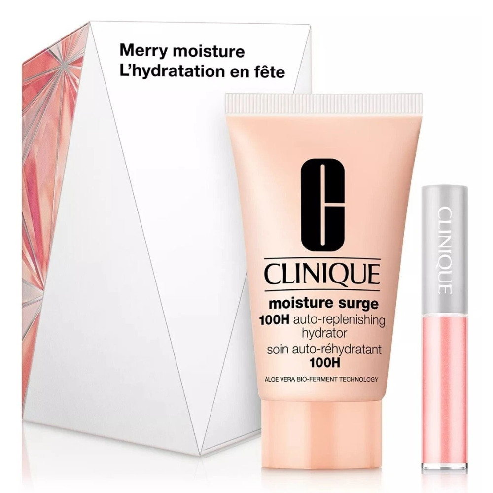 Clinique Merry Moisture Surge Hydrator And Pop Plush Creamy Lip Gloss