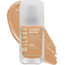 Milani Screen Queen Liquid Foundation Makeup - Cruelty Free Foundation With Digital Bluelight Filter Technology (340 Warm Buff)