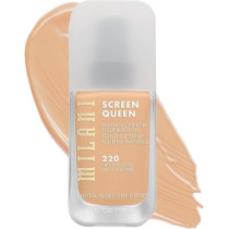 Milani Screen Queen Liquid Foundation Makeup - Cruelty Free Foundation With Digital Bluelight Filter Technology (220 Natural Beige)