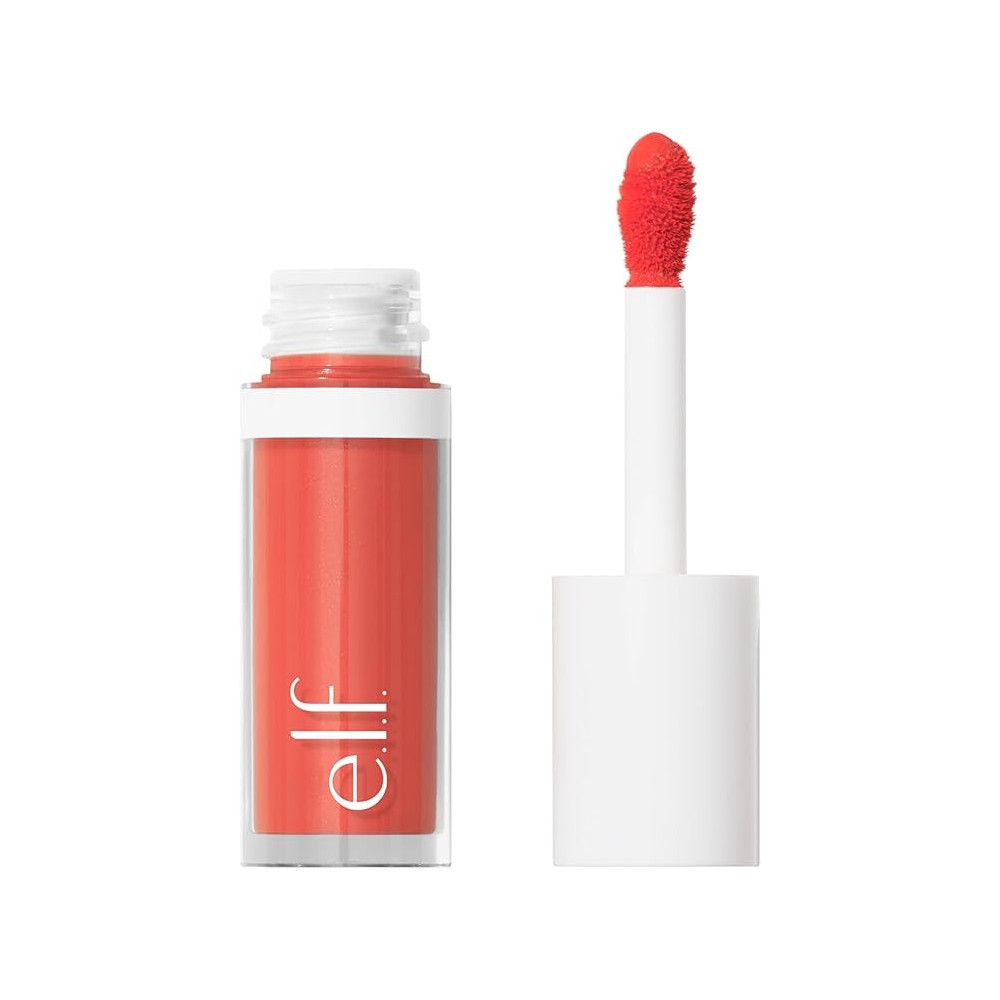 E.L.F. Camo Liquid Blush, Long-Lasting Liquid Blush For High-Pigment Colour, Creates A Soft, Dewy Finish, Vegan And Cruelty-Free, Coral Crush
