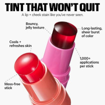Milk Makeup Cooling Water Jelly Tint Lip + Cheek Blush Stain (Splash - Berry Plum), 5 G