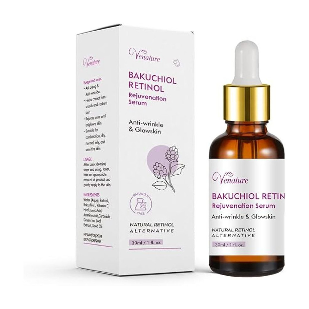 Venature Bakuchiol Retinol Rejuvenation Serum, 30 Ml