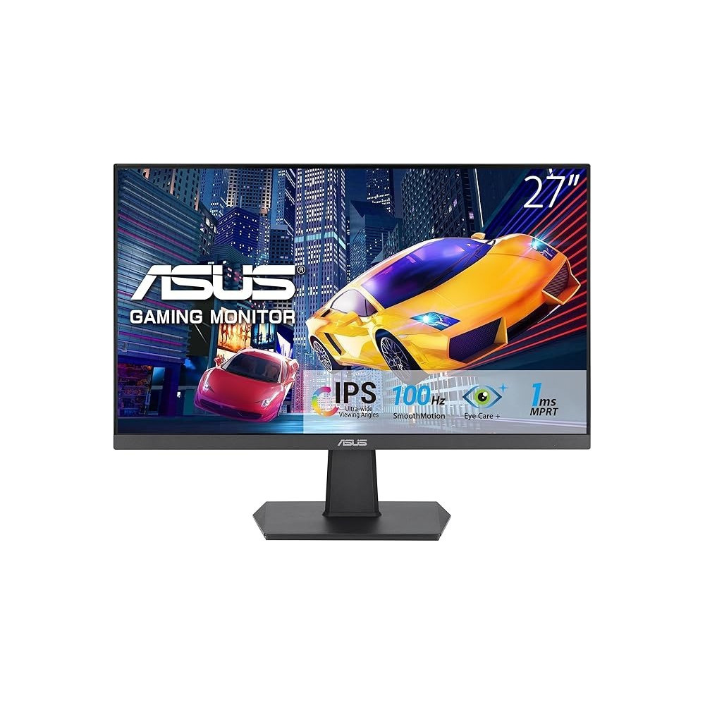 ASUS VA27EHF Eye Care Gaming Monitor, 27-inch, IPS, Full HD, Frameless, 100Hz, Adaptive-Sync, 1ms MPRT, HDMI, Low Blue Light, Flicker Free, Wall Mountable