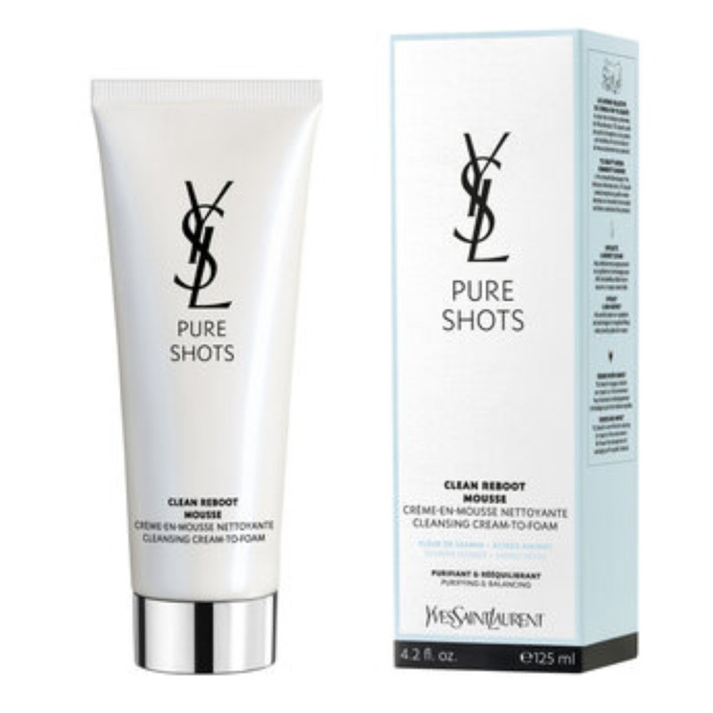 Yves Saint Laurent Facial Cleansing Foam Pure Shots Clean Reboot Cleanser 125 Ml
