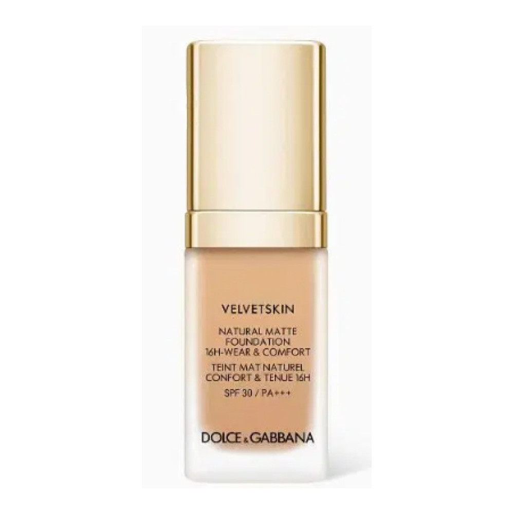 Dolce & Gabbana Velvetskin Natural Matte Foundation Long-Lasting Mattifying Make-Up Spf 30 310 Caramel